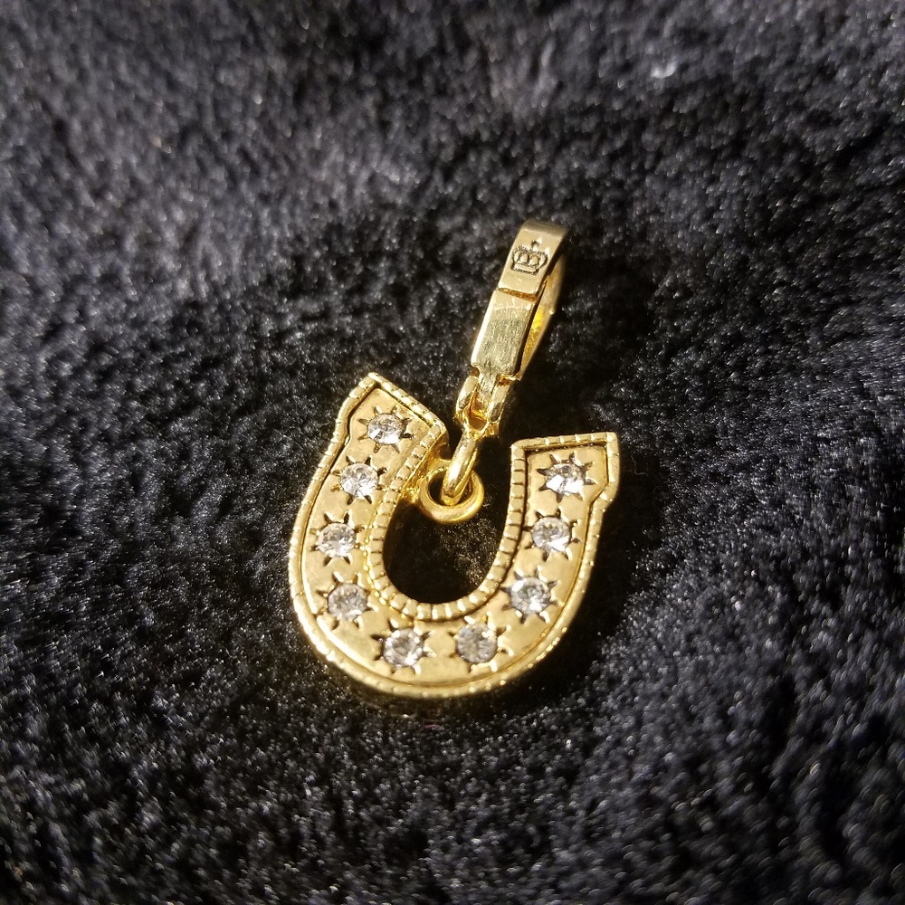 Juicy Couture gold good luck horseshoe charm